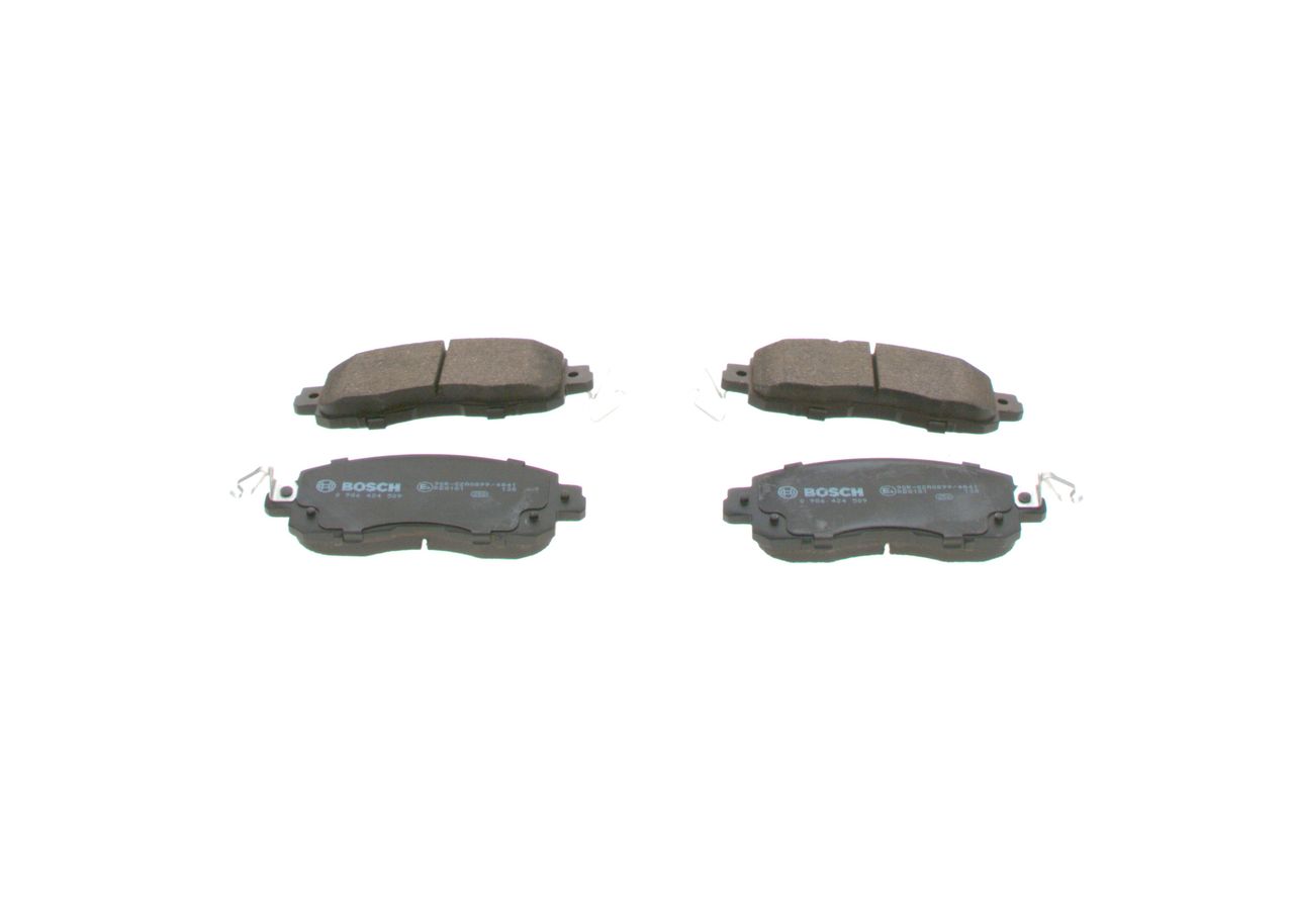 BOSCH 0 986 424 509 - Bremsbelagsatz, Scheibenbremse