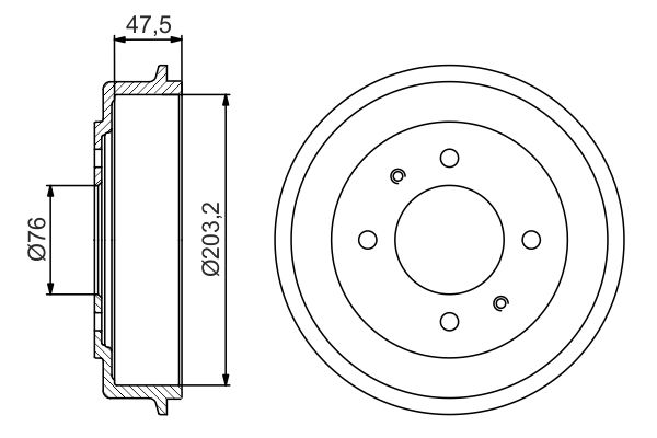 BOSCH 0 986 477 180 - Bremstrommel