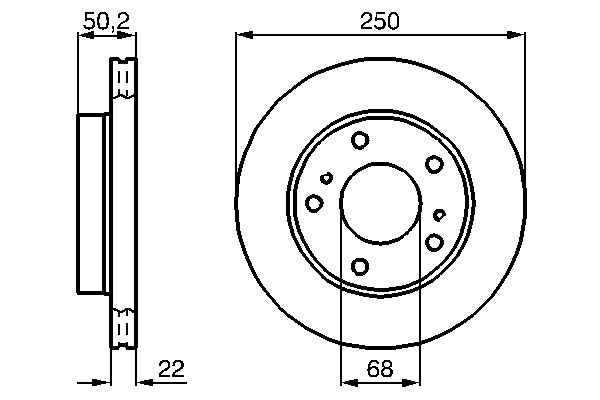 BOSCH 0 986 478 685 - Bremsscheibe
