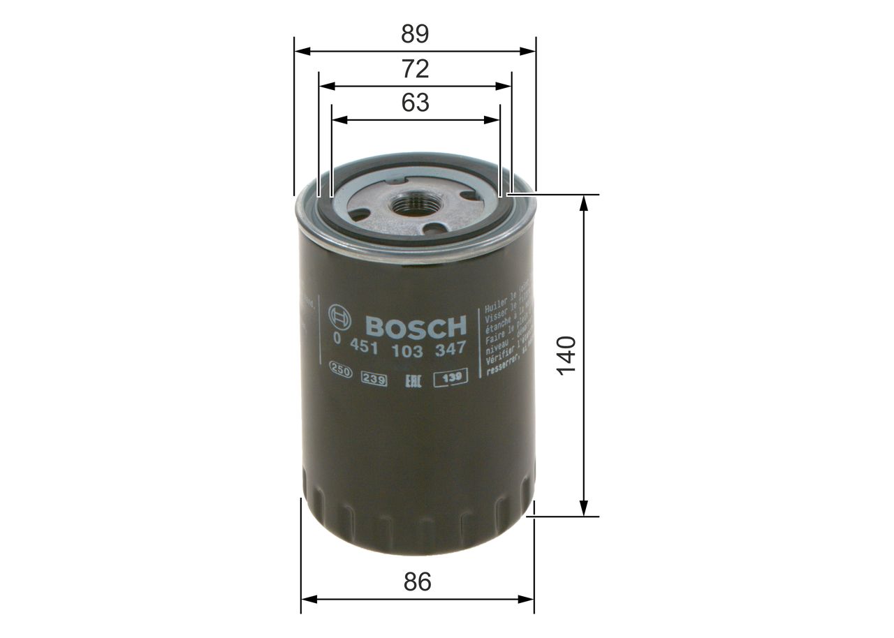 BOSCH 0 451 103 347 - Ölfilter