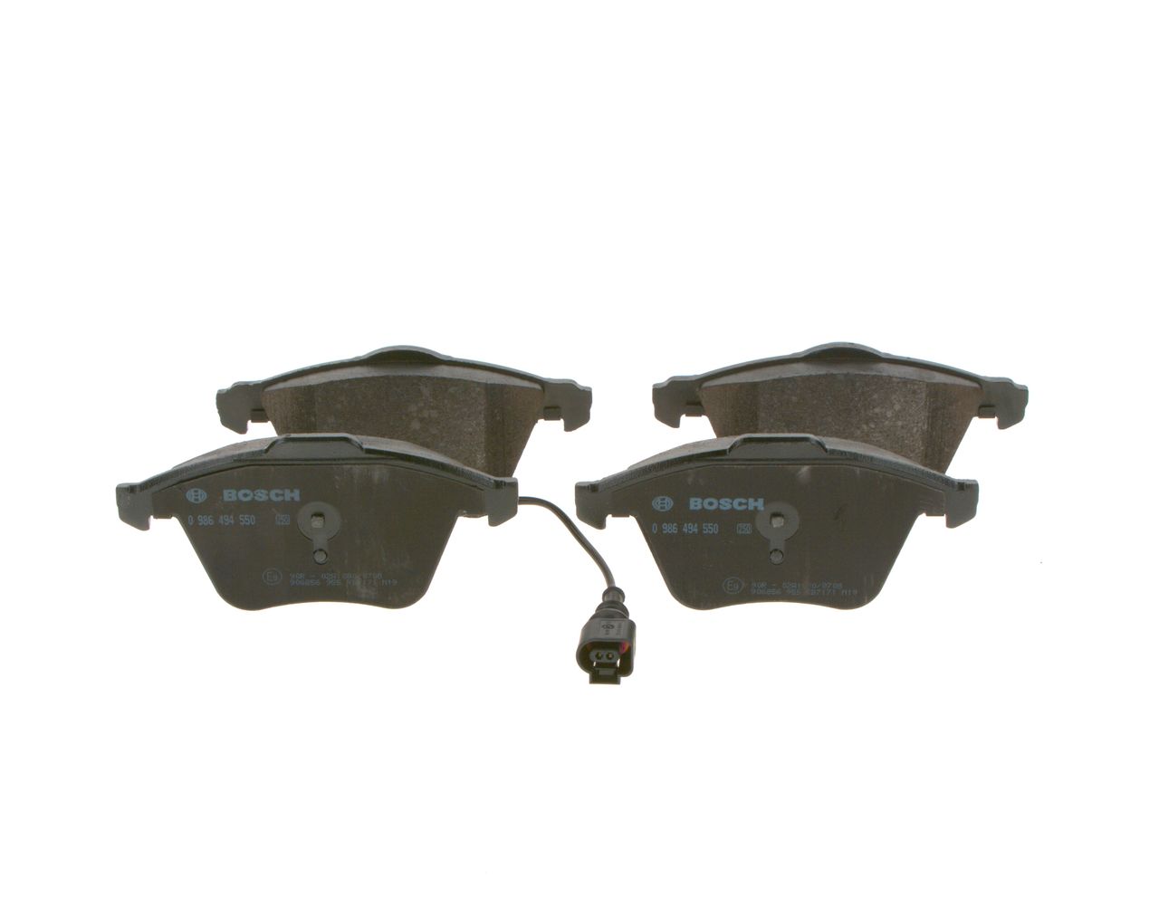 BOSCH 0 986 494 550 - Bremsbelagsatz, Scheibenbremse