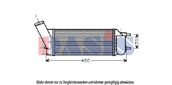 AKS DASIS 167011N - Ladeluftkühler