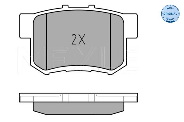 MEYLE 025 242 3114/W - Bremsbelagsatz, Scheibenbremse