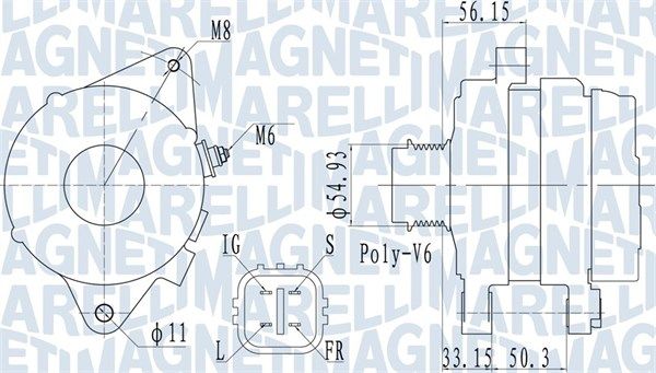 MAGNETI MARELLI 063732027010 - Generator