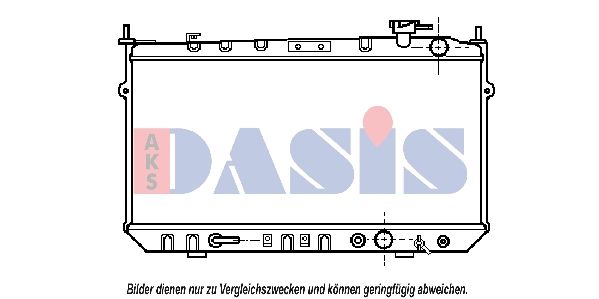 AKS DASIS 100430N - Kühler, Motorkühlung