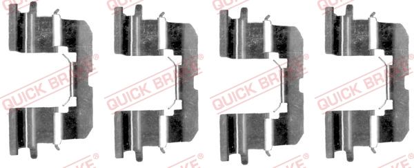 QUICK BRAKE 109-1227 - Zubehörsatz, Scheibenbremsbelag