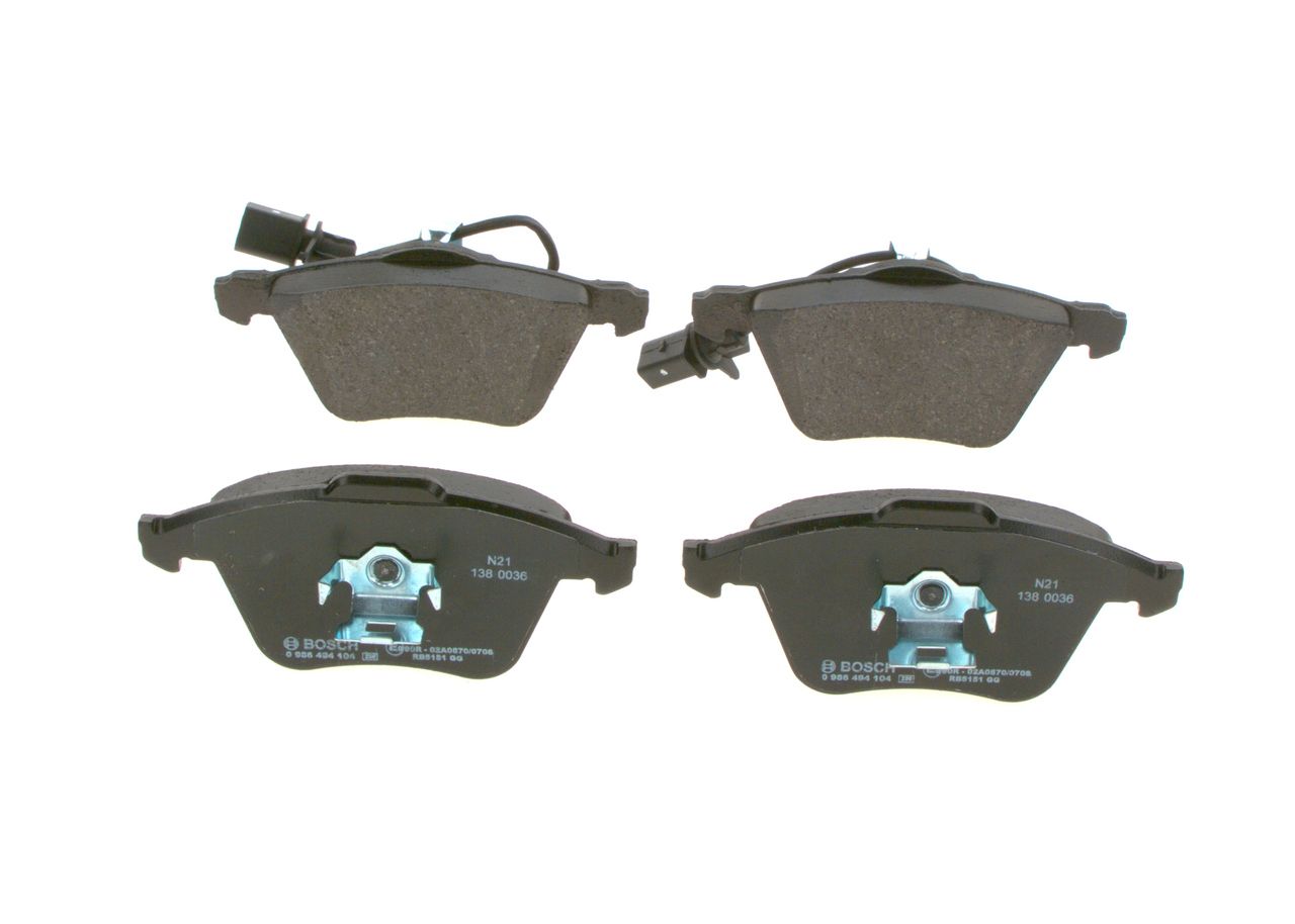 BOSCH 0 986 494 104 - Bremsbelagsatz, Scheibenbremse