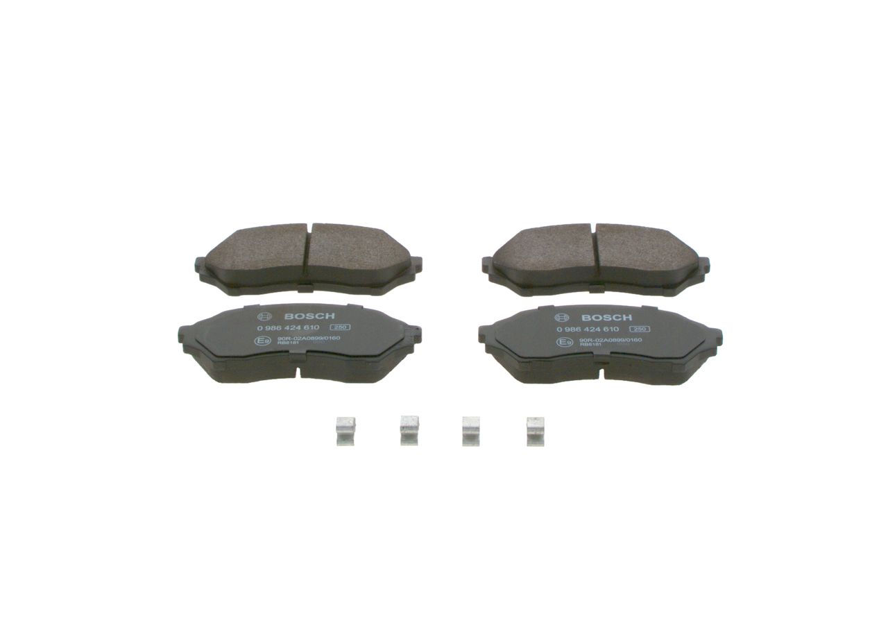 BOSCH 0 986 424 610 - Bremsbelagsatz, Scheibenbremse