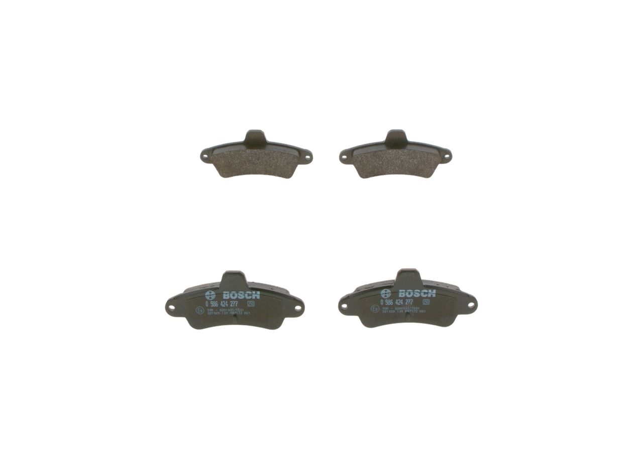 BOSCH 0 986 424 277 - Bremsbelagsatz, Scheibenbremse