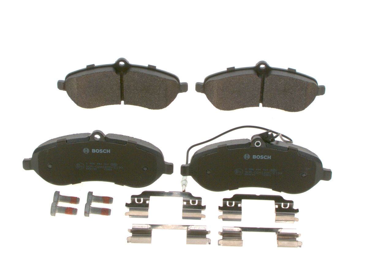 BOSCH 0 986 494 163 - Bremsbelagsatz, Scheibenbremse