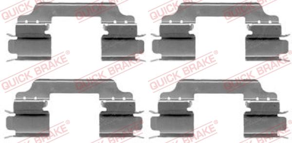 QUICK BRAKE 109-1649 - Zubehörsatz, Scheibenbremsbelag