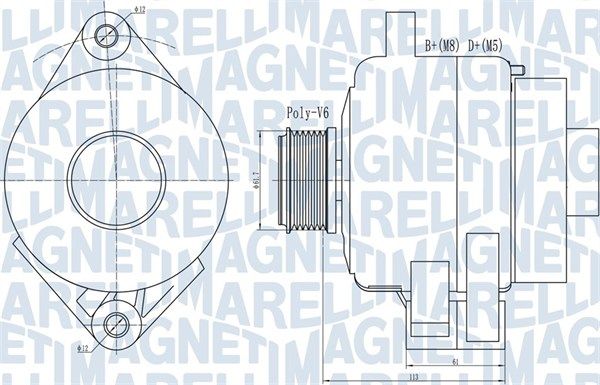 MAGNETI MARELLI 063731995010 - Generator