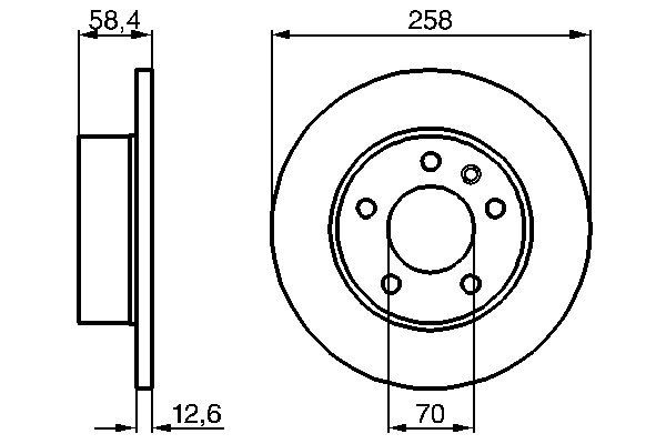 BOSCH 0 986 478 266 - Bremsscheibe