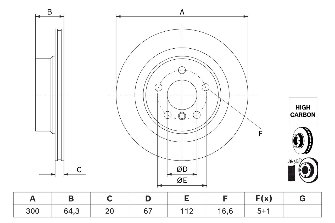 BOSCH 0 986 479 J70 - Bremsscheibe