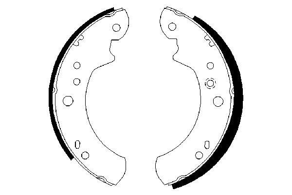 BOSCH 0 986 487 309 - Bremsbackensatz