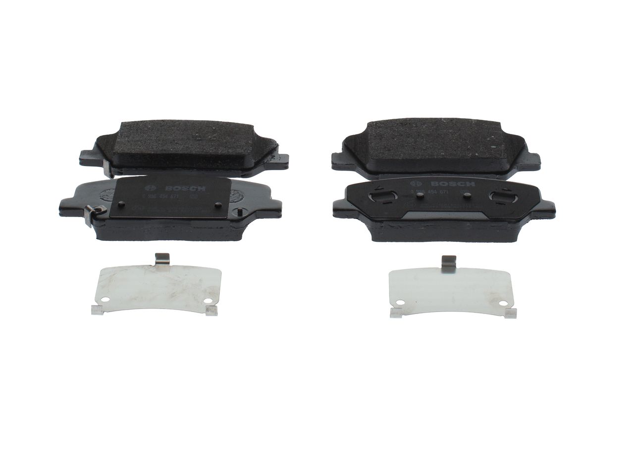 BOSCH 0 986 494 671 - Bremsbelagsatz, Scheibenbremse