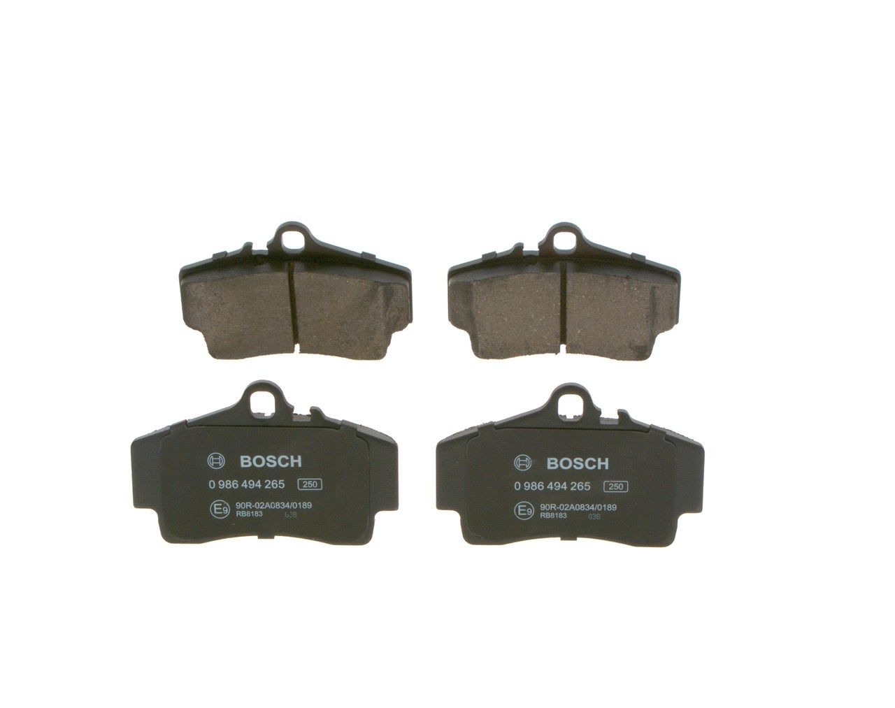 BOSCH 0 986 494 265 - Bremsbelagsatz, Scheibenbremse