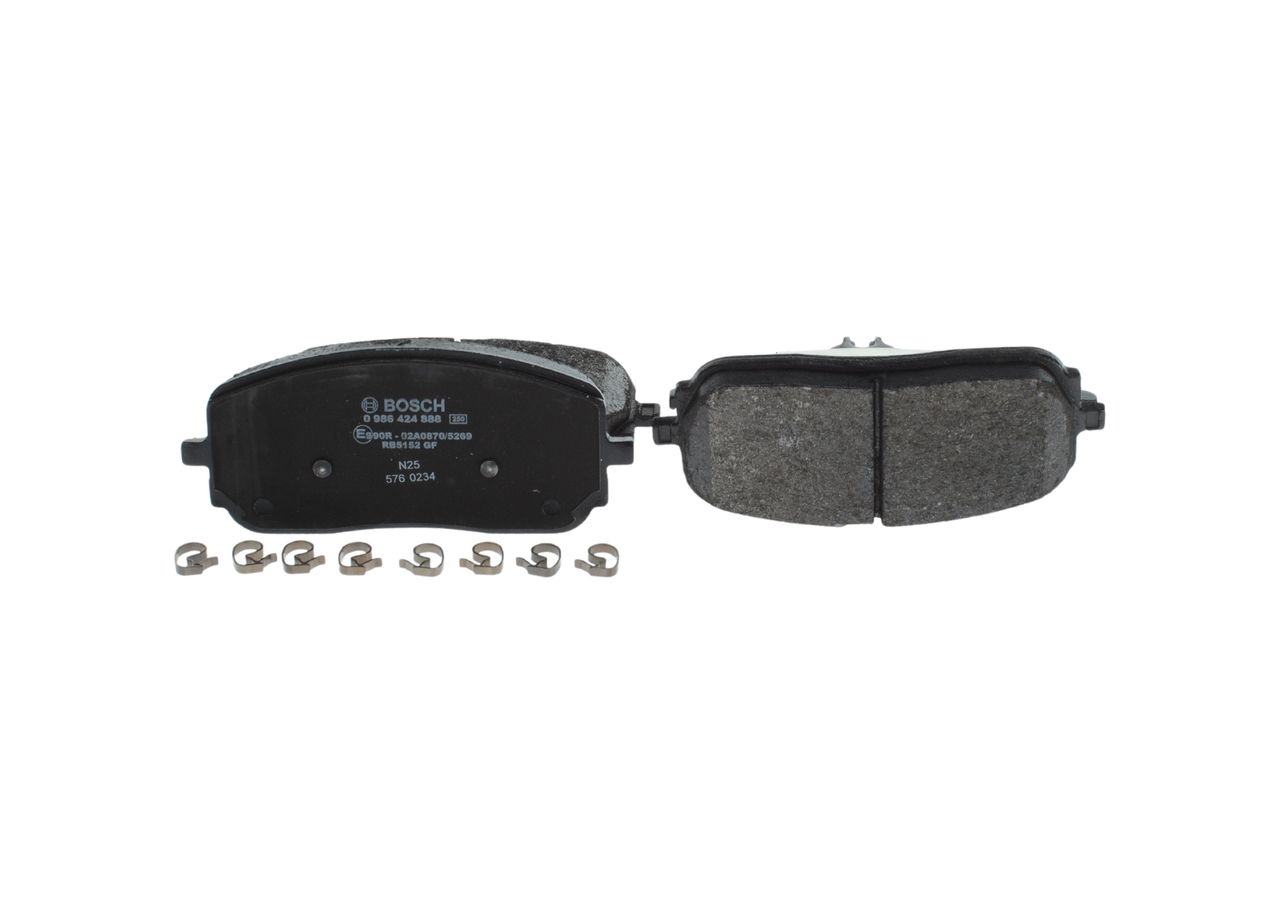 BOSCH 0 986 424 888 - Bremsbelagsatz, Scheibenbremse