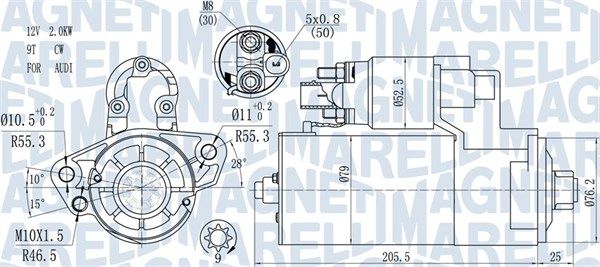 MAGNETI MARELLI 063721521010 - Starter