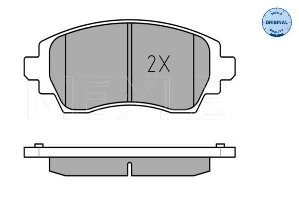 MEYLE 025 230 8818/W - Bremsbelagsatz, Scheibenbremse