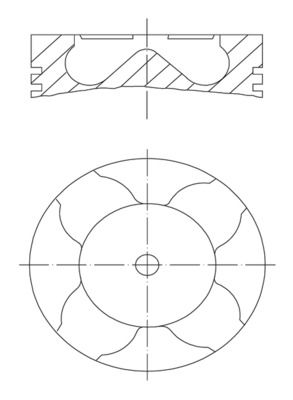 MAHLE 007 PI 00163 000 - Kolben