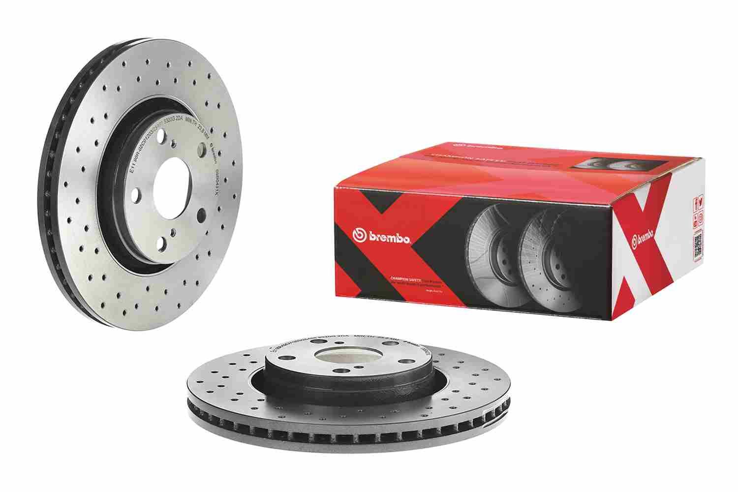 BREMBO 09.B043.1X - Bremsscheibe