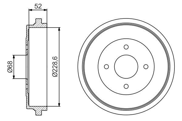 BOSCH 0 986 477 158 - Bremstrommel