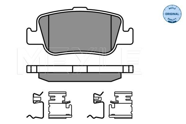 MEYLE 025 246 6415/W - Bremsbelagsatz, Scheibenbremse