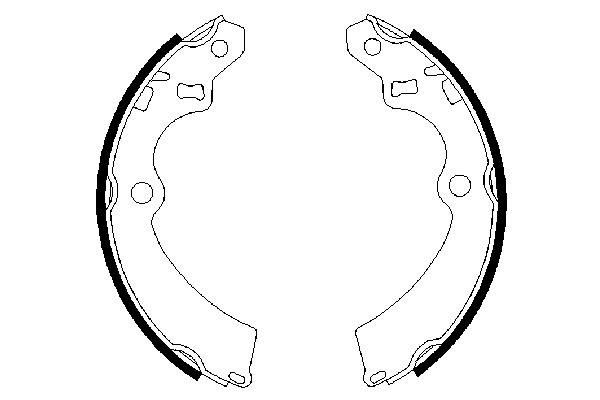 BOSCH 0 986 487 427 - Bremsbackensatz