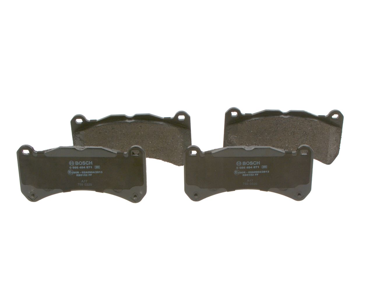 BOSCH 0 986 494 871 - Bremsbelagsatz, Scheibenbremse