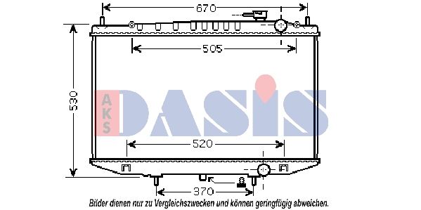 AKS DASIS 070146N - Kühler, Motorkühlung