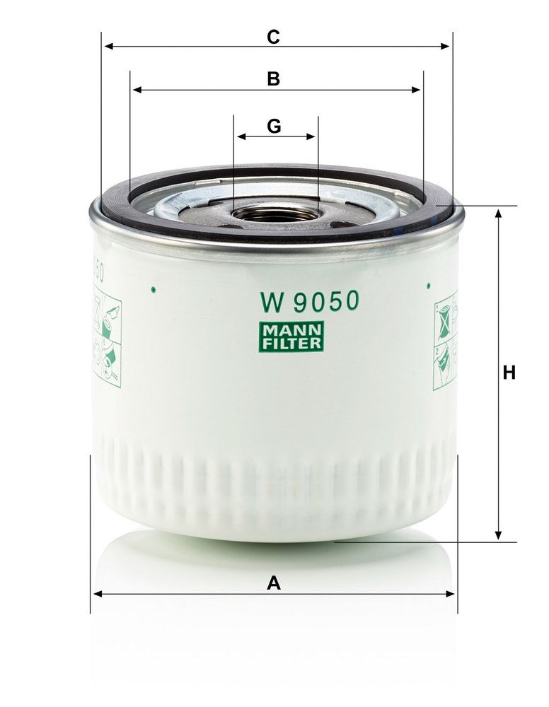 MANN-FILTER W 9050 - Ölfilter