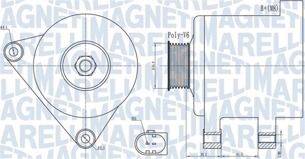 MAGNETI MARELLI 063731937010 - Generator