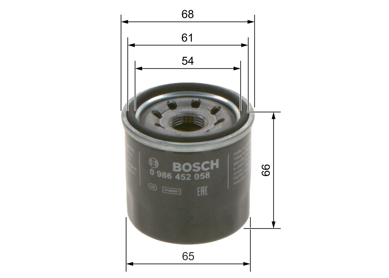 BOSCH 0 986 452 058 - Ölfilter