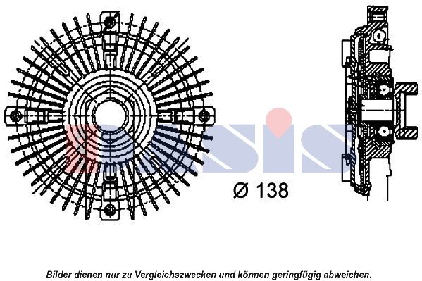 AKS DASIS 048080N - Kupplung, Kühlerlüfter
