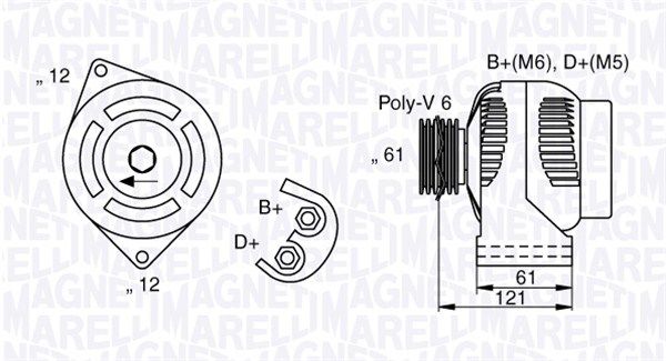 MAGNETI MARELLI 063377017010 - Generator