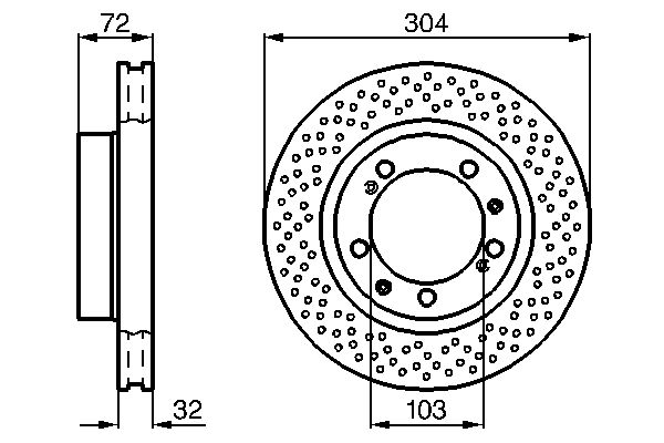 BOSCH 0 986 478 597 - Bremsscheibe