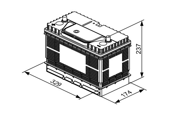 BOSCH 0 092 T30 500 - Starterbatterie