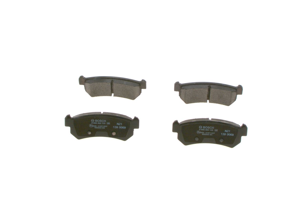 BOSCH 0 986 494 133 - Bremsbelagsatz, Scheibenbremse