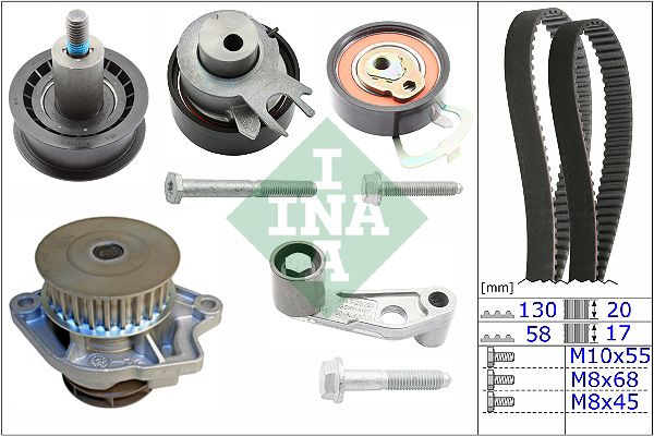 Schaeffler INA 530 0089 31 - Wasserpumpe + Zahnriemensatz