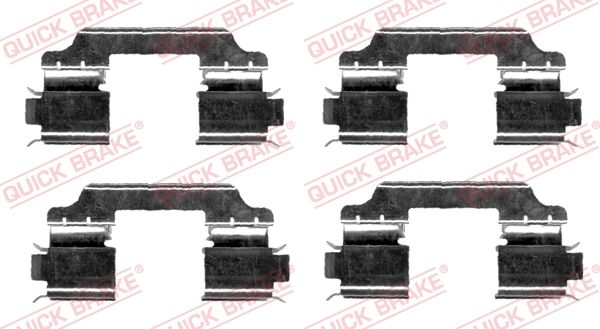 QUICK BRAKE 109-1654 - Zubehörsatz, Scheibenbremsbelag