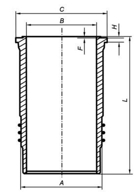 MAHLE 007 WN 79 01 - Zylinderlaufbuchse