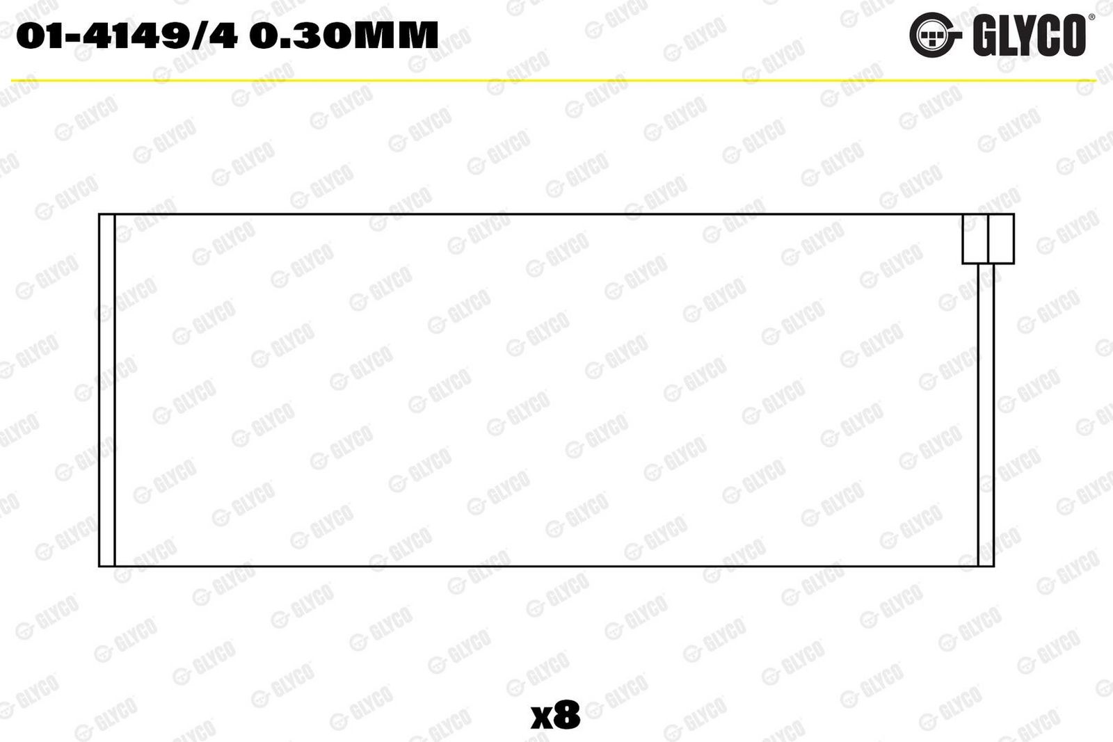 GLYCO 01-4149/4 0.30mm - Pleuellagerschale
