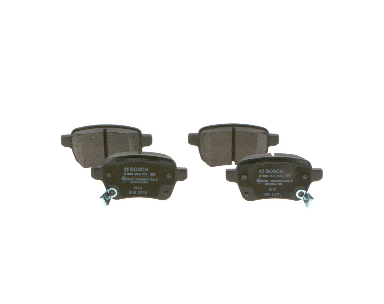 BOSCH 0 986 494 802 - Bremsbelagsatz, Scheibenbremse