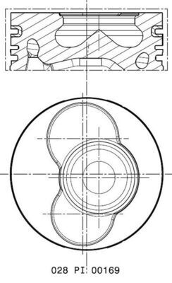 MAHLE 028 PI 00169 000 - Kolben