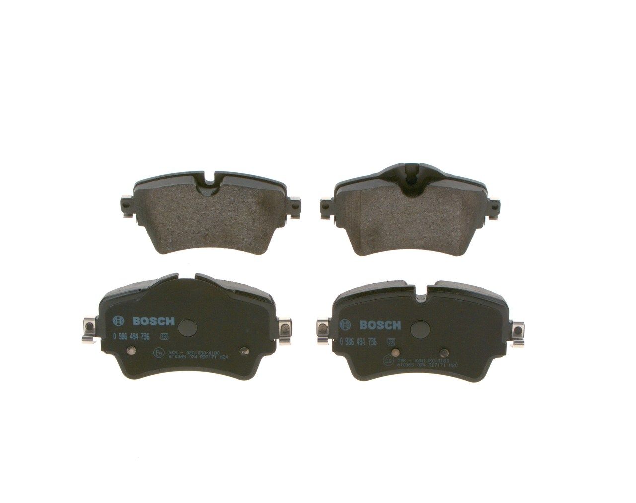 BOSCH 0 986 494 736 - Bremsbelagsatz, Scheibenbremse