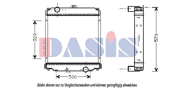 AKS DASIS 140021N - Kühler, Motorkühlung