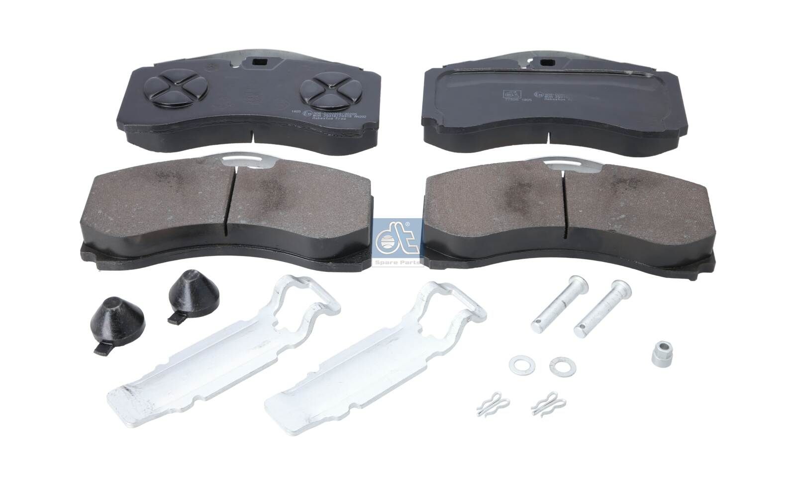DT Spare Parts 10.34129 - Bremsbelagsatz, Scheibenbremse
