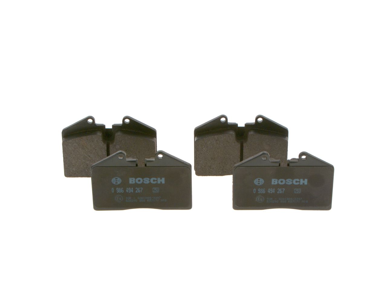 BOSCH 0 986 494 267 - Bremsbelagsatz, Scheibenbremse