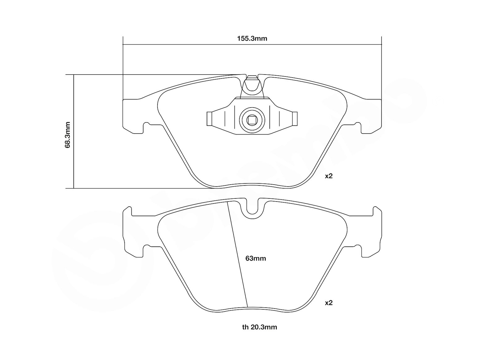 BREMBO 07.B314.99 - Hochleistungs-Bremsbelagsatz